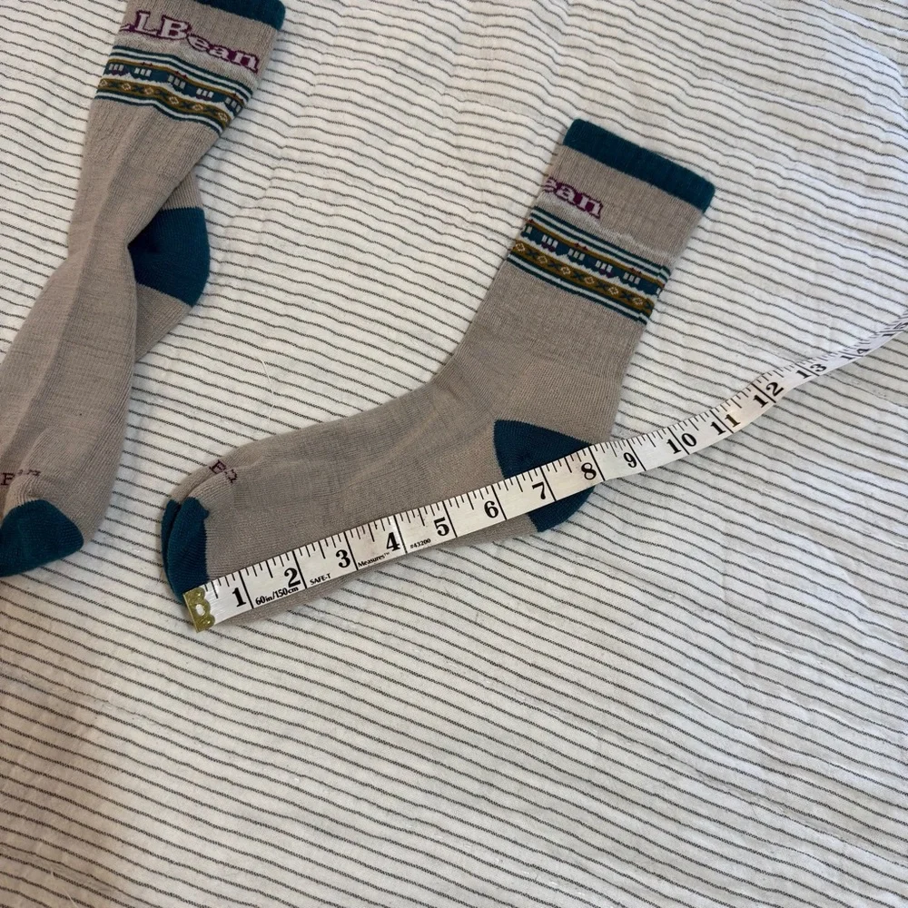 LL BEAN Hiking Logo Socks